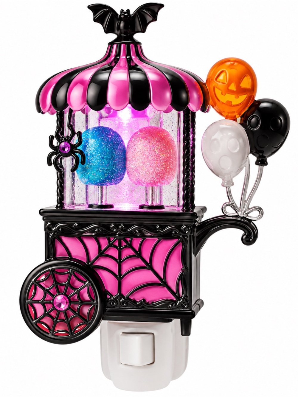 Bath & Body Works Pink and Black Halloween Candy Machine Night Light